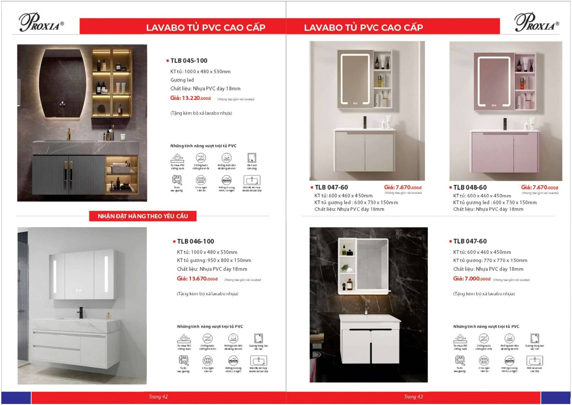 Thiết bị vệ sinh PROXIA Catalogue và Bảng giá mới nhất 2026 /Page 22